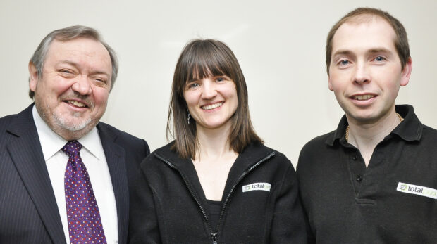 David Hymers with 2 people from Totalpost's export team
