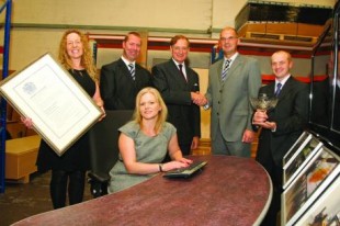 The Winstead Limited team with their award.