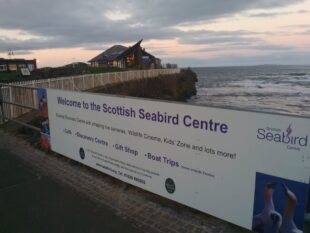 Seabird Centre sign.
