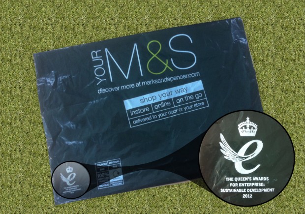 Marks and Spencer bag showing the QA logo