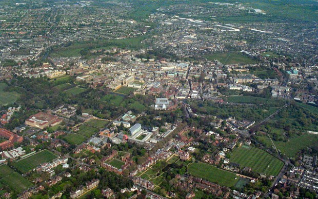 Aerial view of Cambridge city centre (credit: Cmglee/CC BY-SA 3.0)