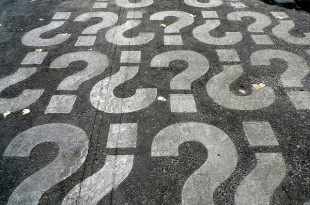 Question marks.