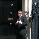 Thomas Murphy outside 10 Downing Street.