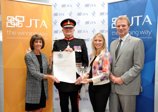 JTA directors receiving their Queen's Award from the Lord-Lieutenant