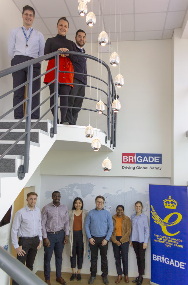 Staff from Brigade Electronics.