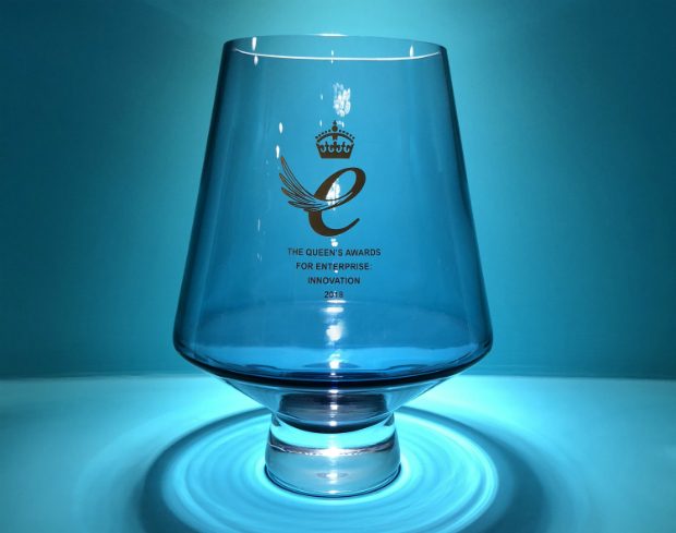 The crystal Queens Award for Enterprise