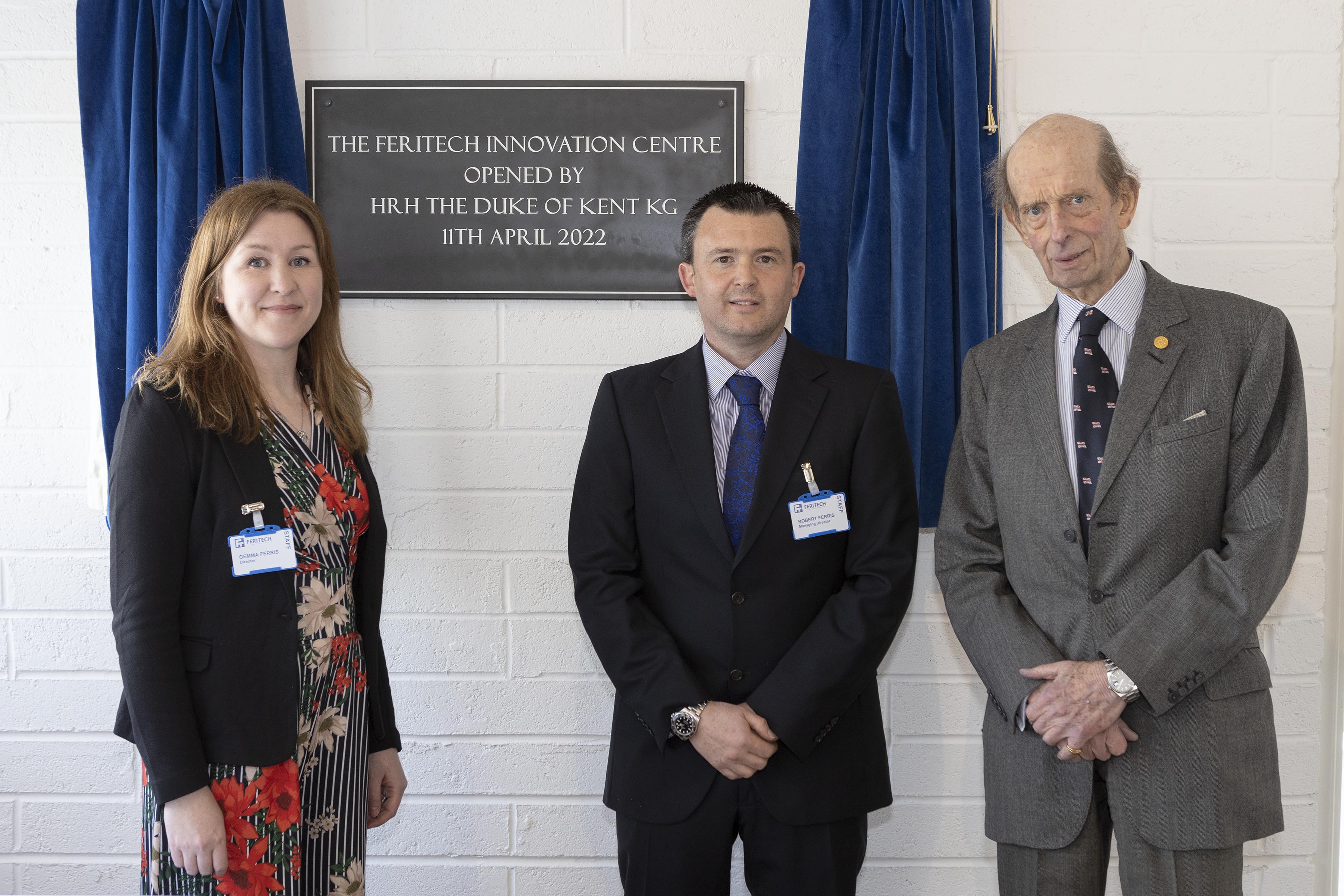 Image of Feritech Global team at the opening of the Feritech Innovation Centre in Cornwall, April 2022 
