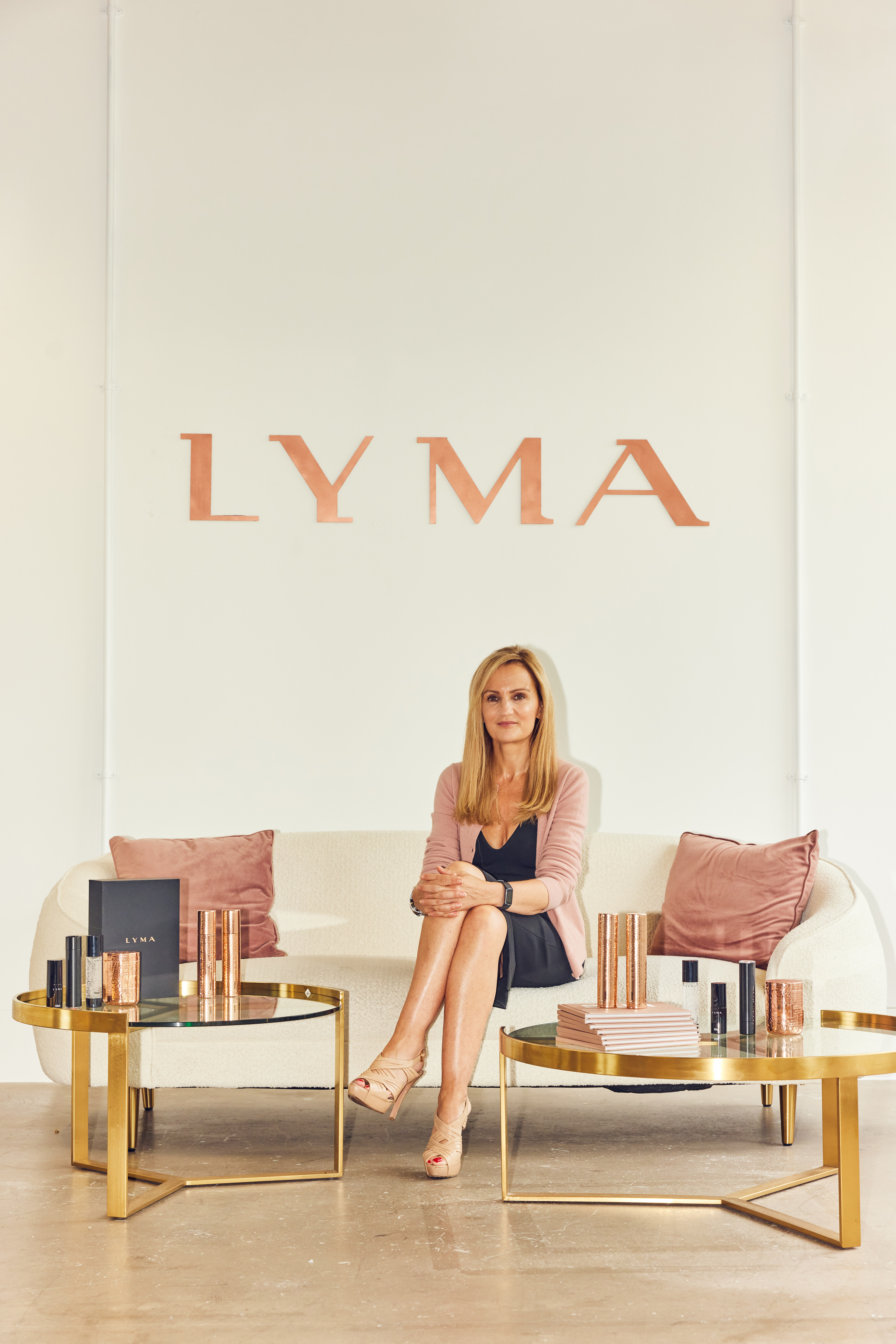 LYMA SKIN CARE FOUNDER LUCY GOFF AT HER LONDON OFFICE JUNE 29TH 2023PHOTOGRAPHED BY NEALE HAYNES