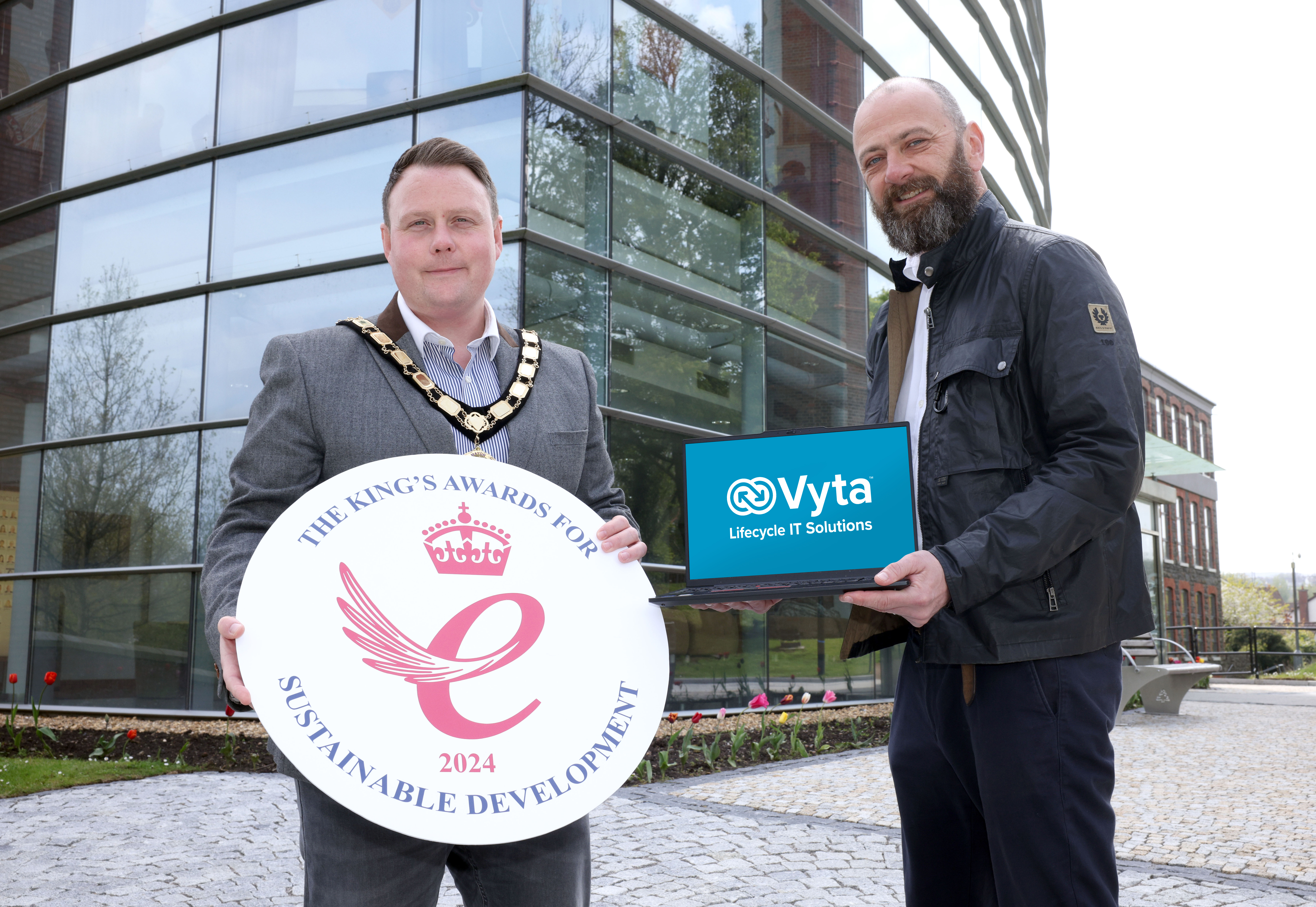 PRESS PIC VYTA RECEIVES HIGHEST BUSINESS HONOUR AS ONE OF FOUR NI COMPANIES TO WIN A KINGS AWARD FOR ENTERPRISE IN 2024